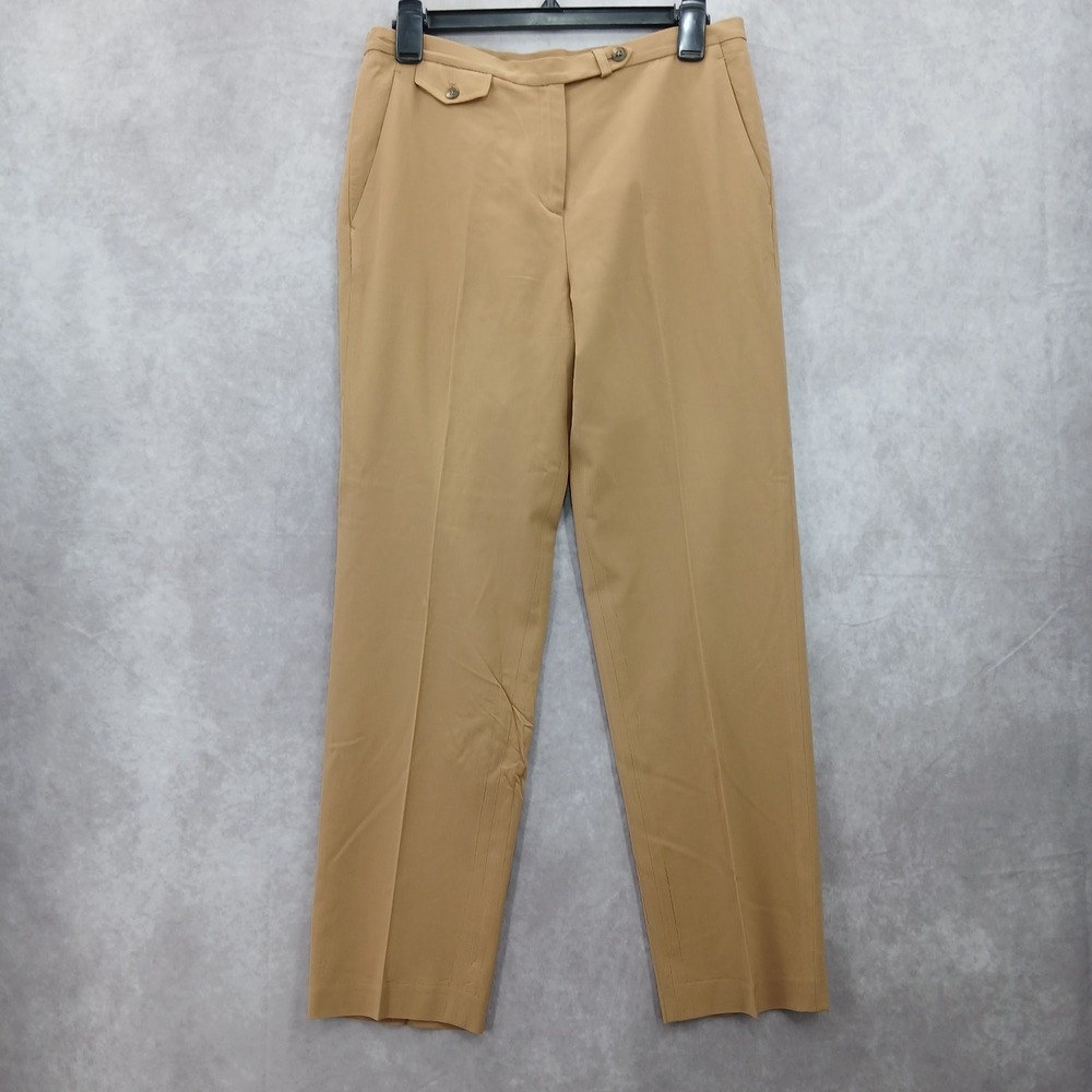 Office Resort Formal Y2K Brown Wool Trouser Academia Lauren Ralph Lauren Pant 6P